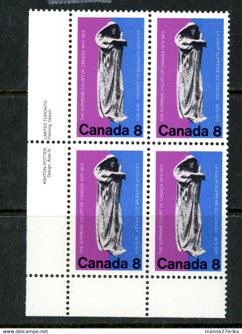 Canada MNH  PB 1975 Supreme Court Centenary - Ongebruikt