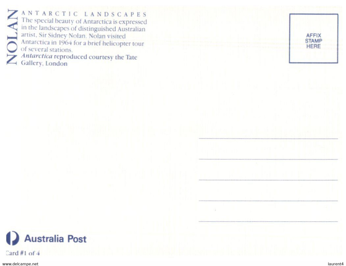 (YY 1) Australia  AAT (early Maxicard) Sky (4 Cards) - Cartoline Maximum
