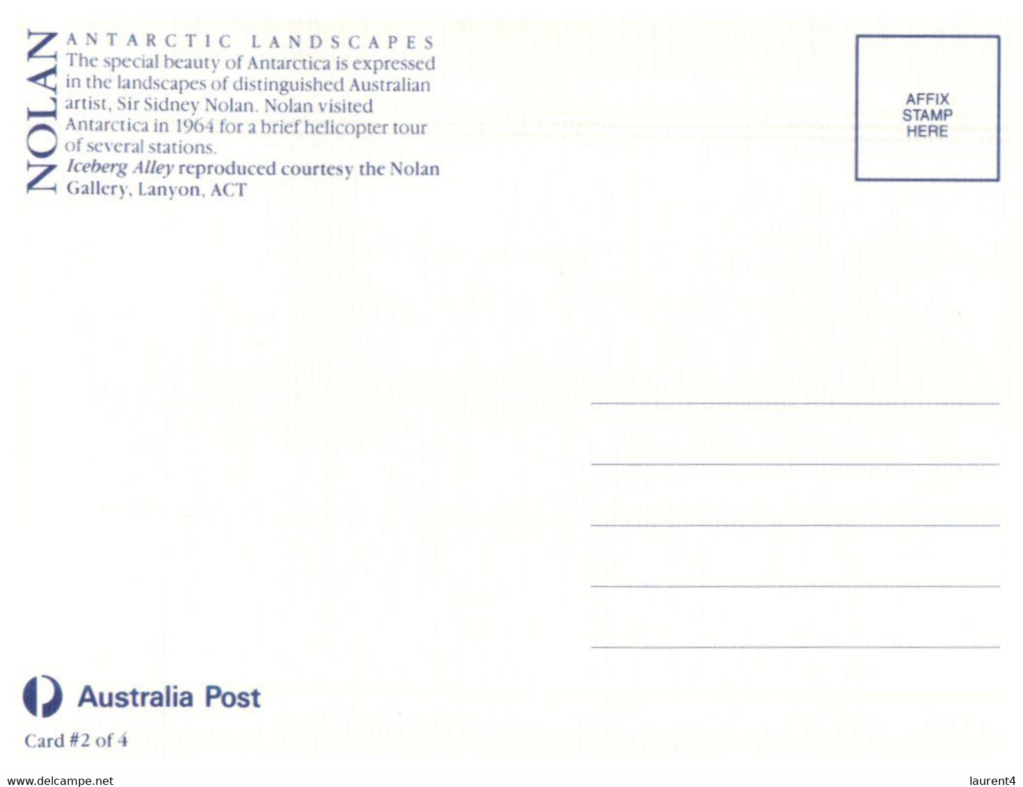 (YY 1) Australia  AAT (early Maxicard) Sky (4 Cards) - Cartoline Maximum