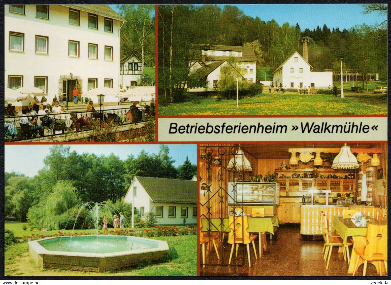F3322 - TOP Eisenberg Betriebsferienheim Walkmühle VEB Industrie Isolierung Leipzig - Bild Und Heimat Reichenbach - Eisenberg