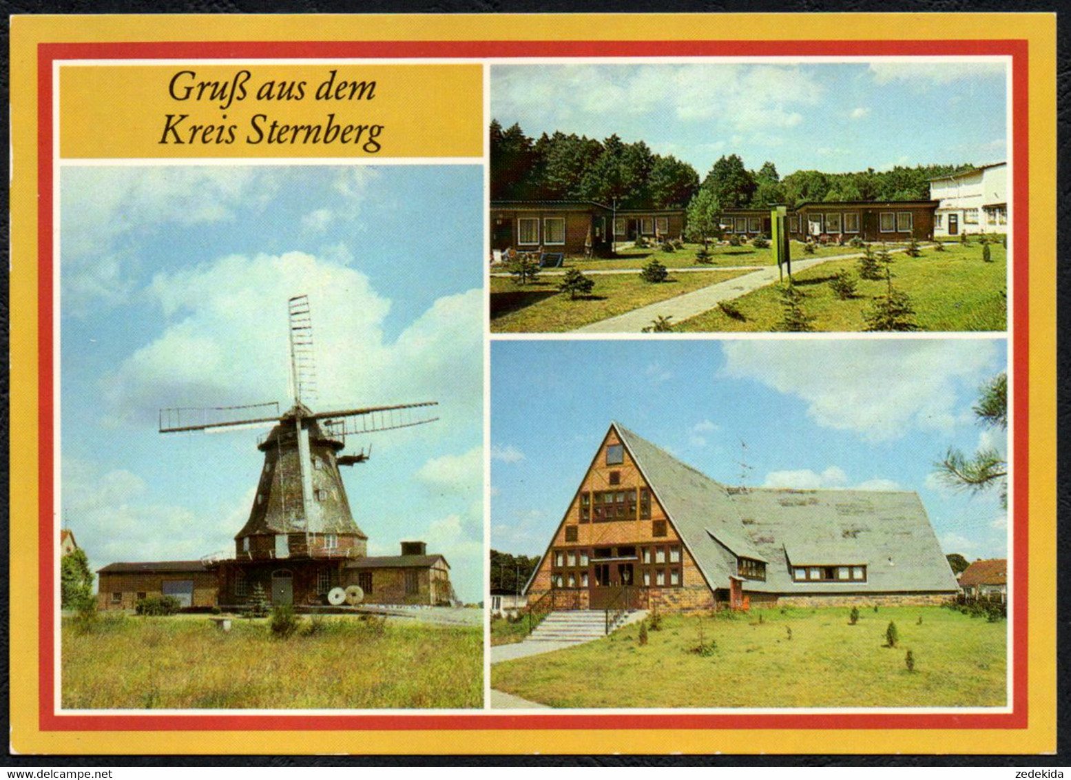 F3367 - TOP Dabel Windmühle Borkow Campinglager Hans Franke VEB Bodenbearbeitung Leipzig - Bild Und Heimat Reichenbach - Sternberg