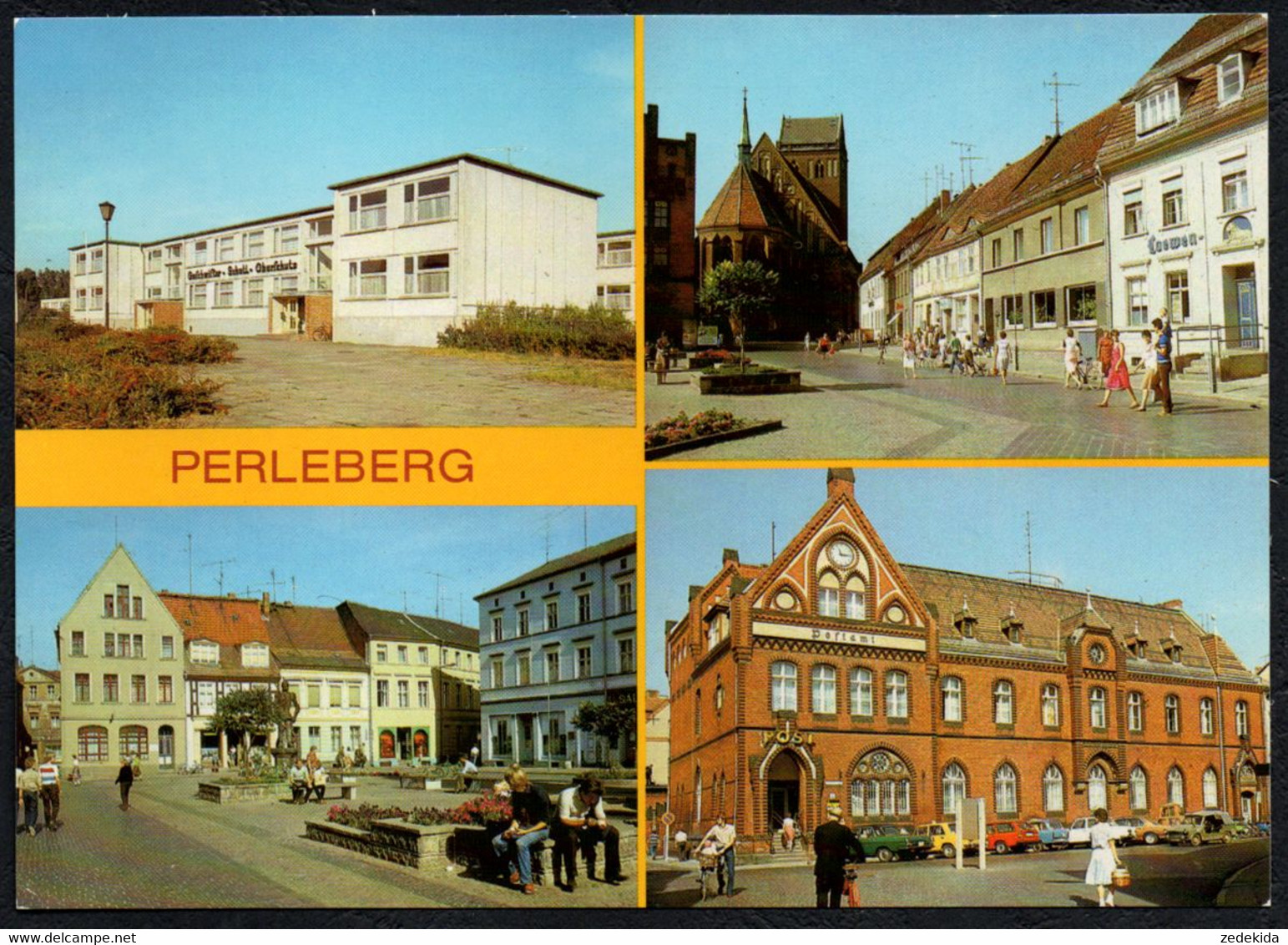 F3384 - TOP Perleberg Post Schule - Bild Und Heimat Reichenbach - Perleberg