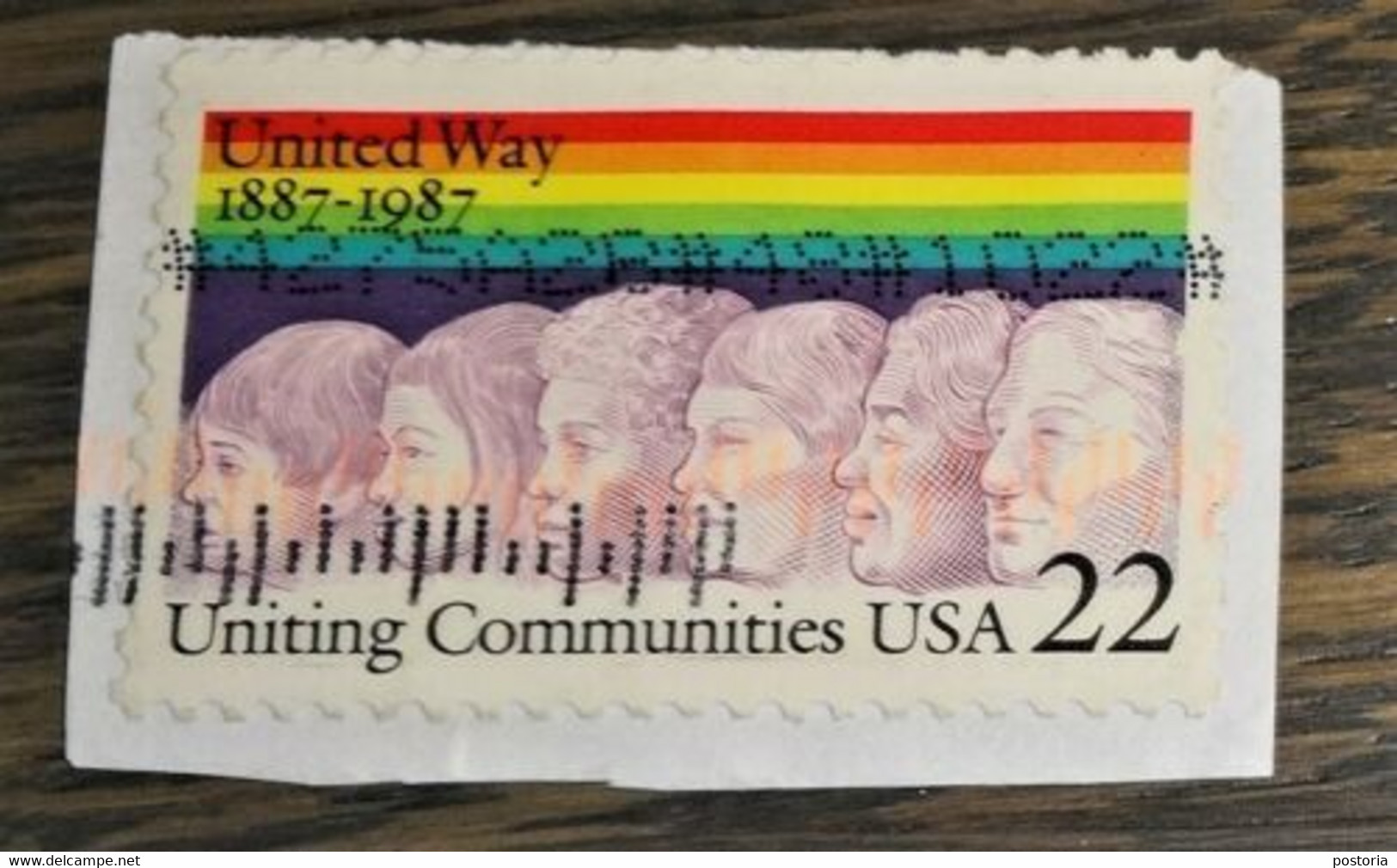 USA - United Way 1887-1987- Gestempeld Onafgeweekt - Unitied Comminications USA - Used Stamps