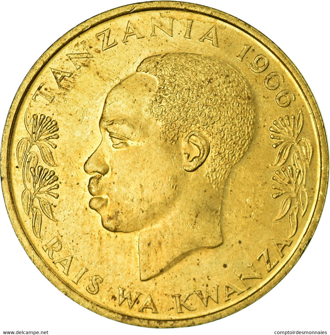 Monnaie, Tanzania, 20 Senti, 1966, TTB, Nickel-brass, KM:2 - Tanzanie