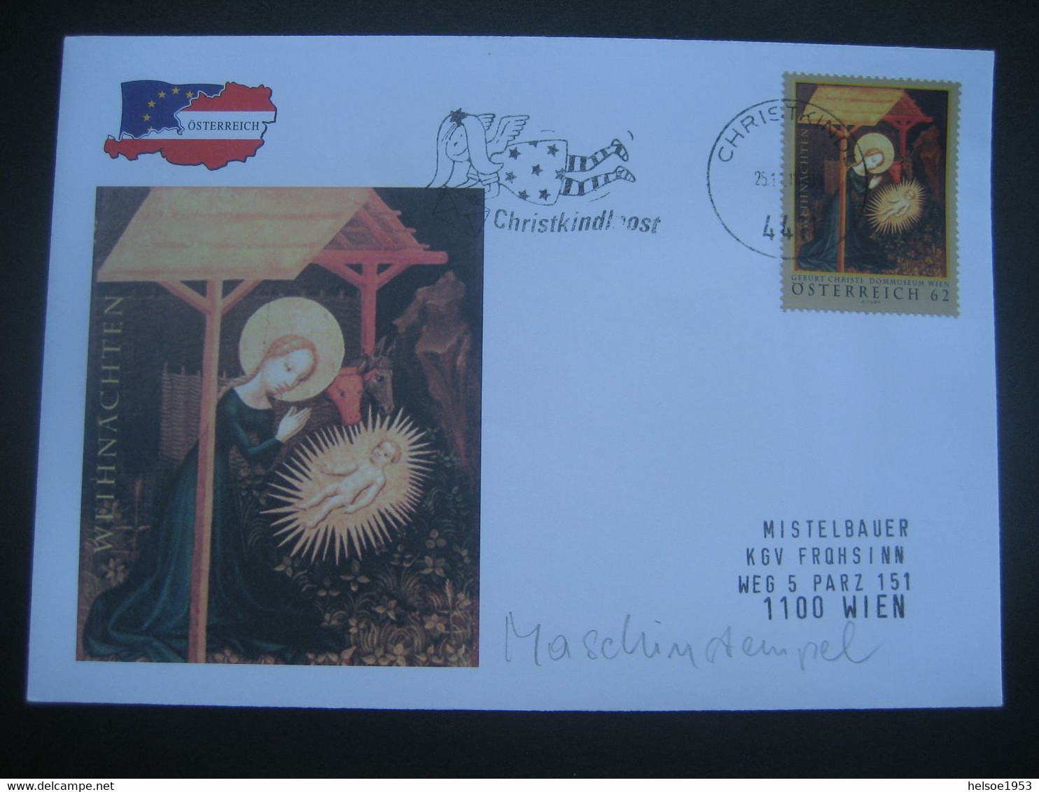 Österreich- Christkindl 25.11.2011, Schmuck-Beleg Mit Maschinenstempel - Storia Postale