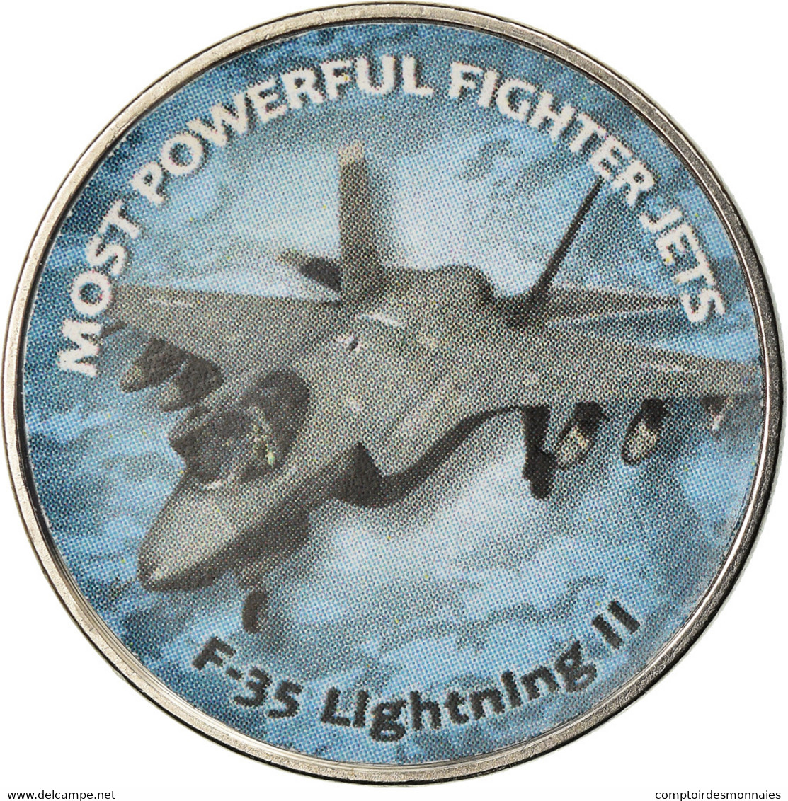 Monnaie, Zimbabwe, Shilling, 2018, Fighter Jet - F-35 Lightning II, SPL, Nickel - Simbabwe