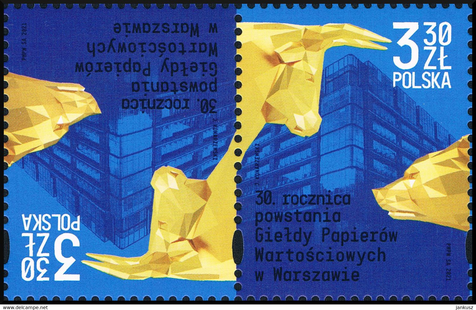 Poland 2021 Fi 5140 Mi 5290 30th Anniversary Of The Warsaw Stock Exchange - Nuevos