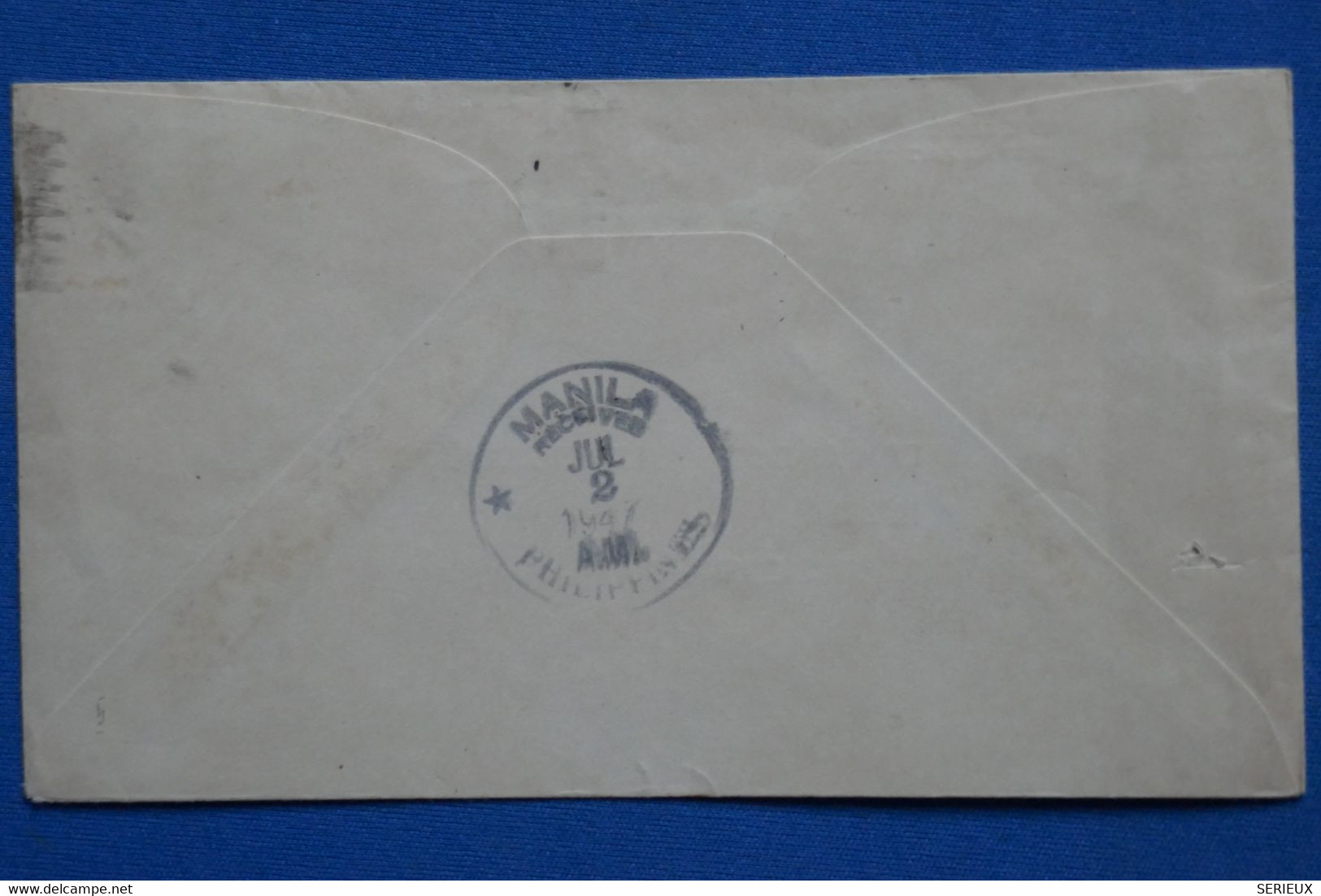 Z15  INDIA BELLE LETTRE PREMIER VOL 1943 CALCUTTA  POUR  FILIPINES ISLANDS + AFFRANCH. PLAISANT - Airmail