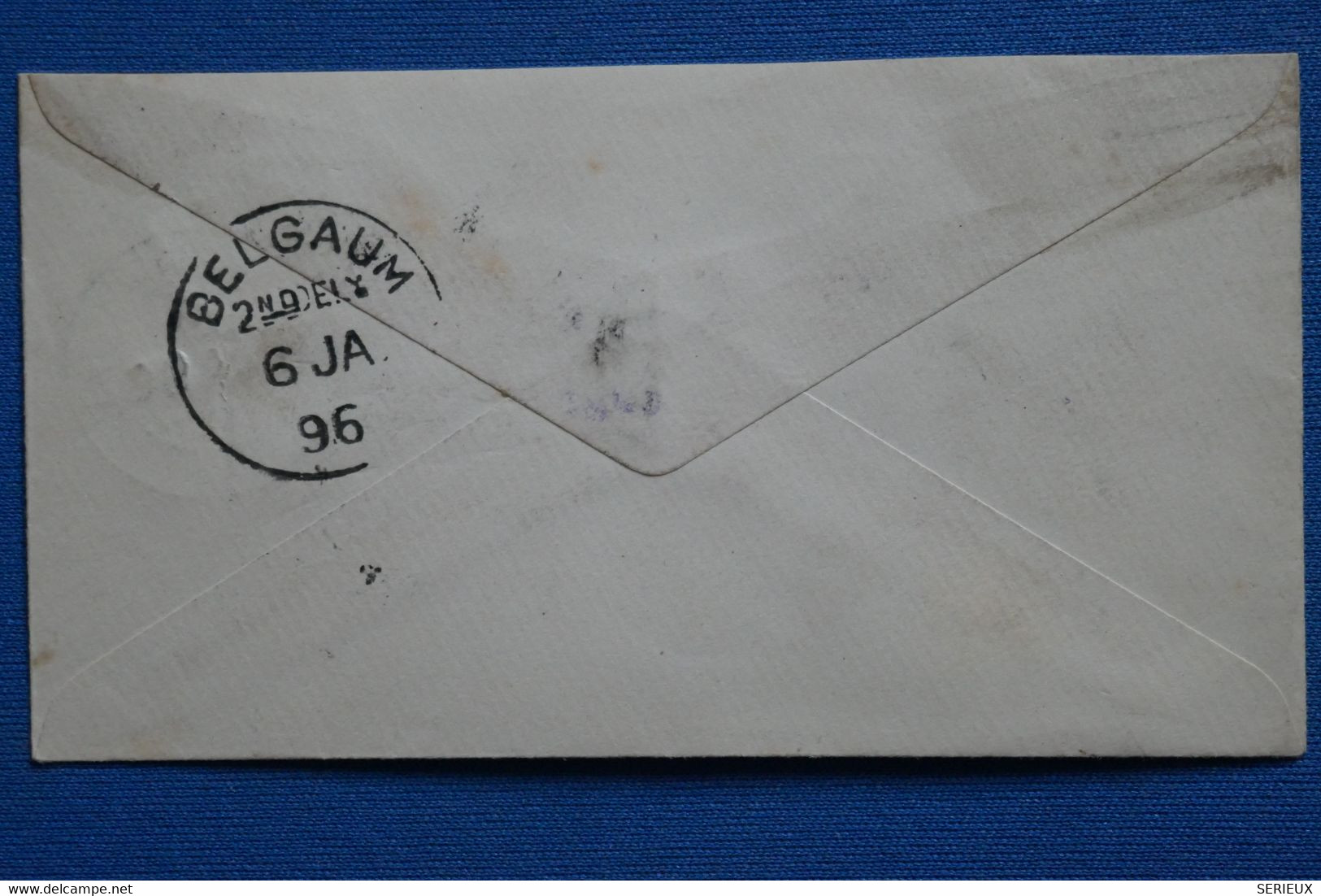 Z15  INDIA BELLE LETTRE   1896  BELGAUM  + AFFRANCH. INTERESSANT - Andere & Zonder Classificatie