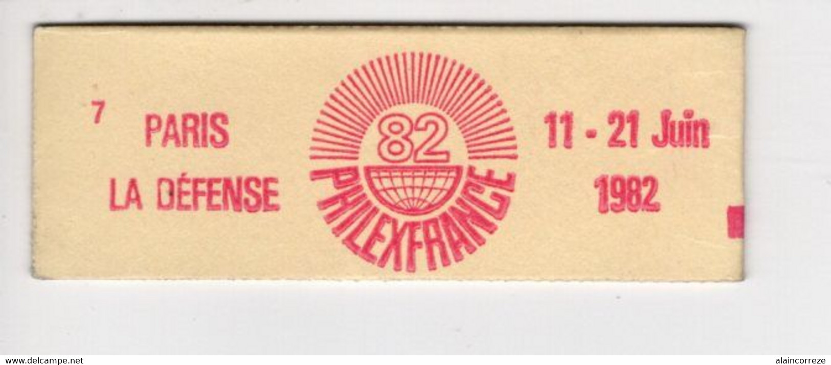 Carnet PHILEXFRANCE 82 Non Ouvert De 10 Timbres Nº 2220-C2 CONF: 7 - 1,80 F Rouge Type Liberté De Delacroix - Other & Unclassified