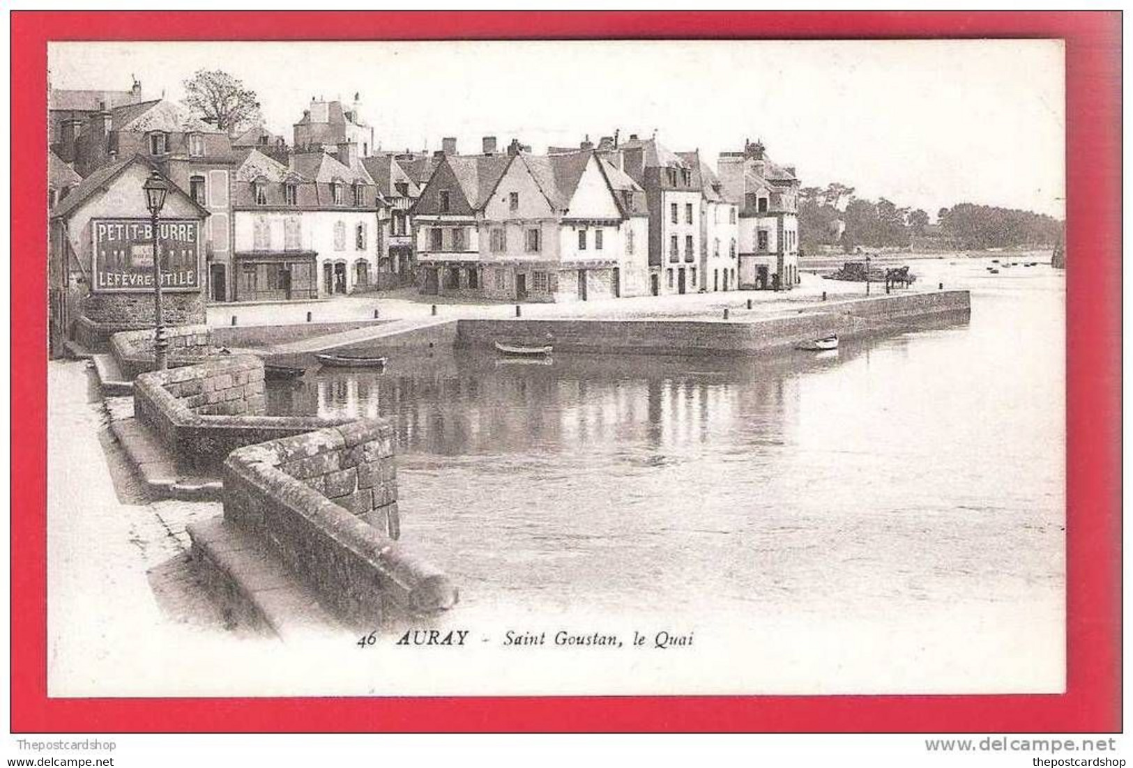 CPA 56 MORBIHAN Auray. Saint Goustan. Le Quai..(46 Artaud Nozais)  FRANCE - Auray