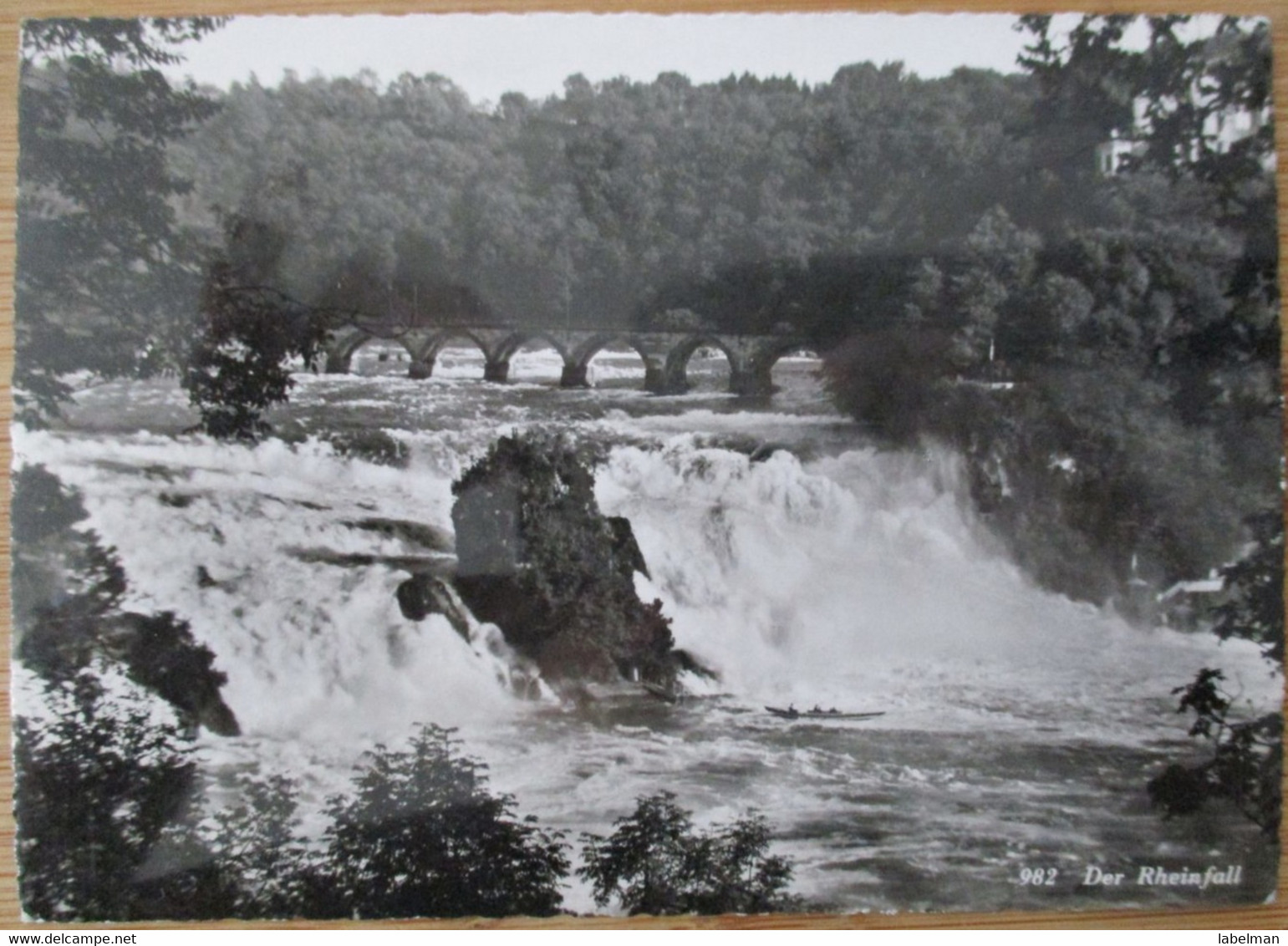 SWITZERLAND SWISS SCHWEIZ MOUNTAIN RHEINFALL OBERRIEDEN POSTCARD ANSICHTSKARTE CP PC AK CARTOLINA PHOTO CARTE POSTALE - Oberried Am Brienzersee