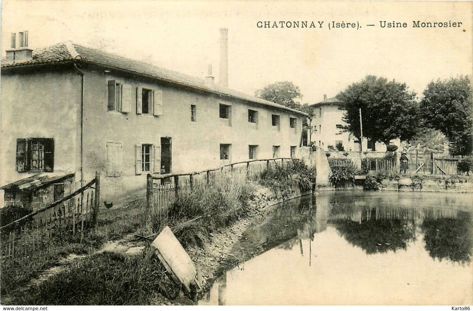 Châtonnay * Usine MONROSIER * Industrie Cheminée - Châtonnay