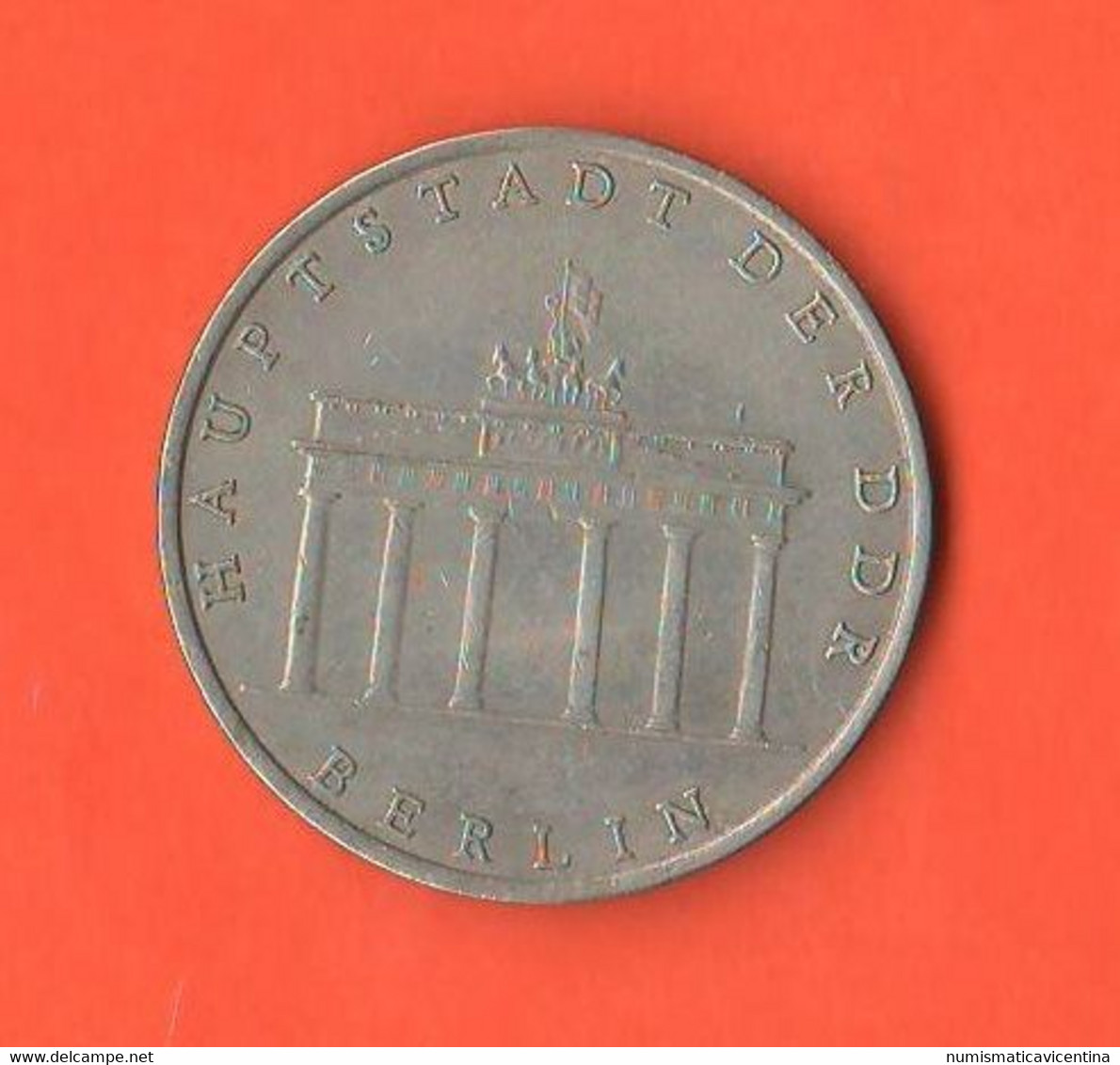 Germany 5 Mark 21971 A DDR City Of Berlin  Nickel Coin Brandeburg Gate - 5 Mark