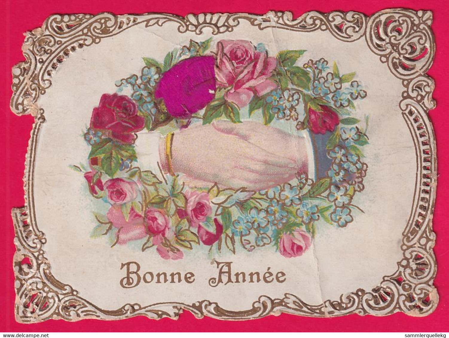 Prägekarte, Um Ca 1900, Bonne Annee - Nieuwjaar