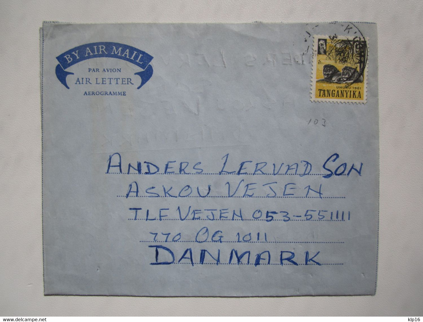 1965 TANGANYIKA AEROGRAMME AIR LETTER - Other & Unclassified