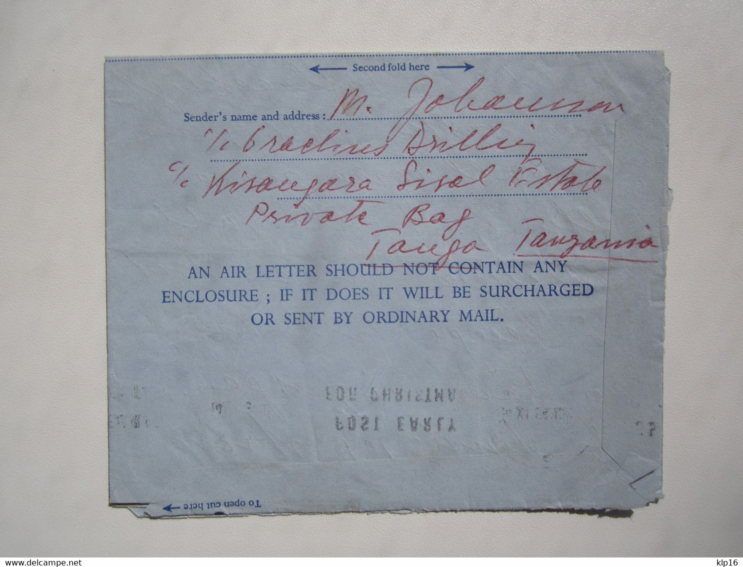 1964 TANGANYIKA AEROGRAMME AIR LETTER To NORWAY - Other & Unclassified