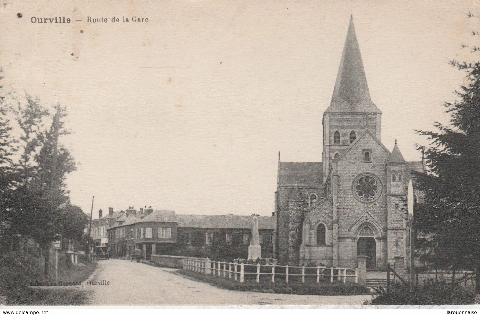 76 - OURVILLE - Route De La Gare - Ourville En Caux