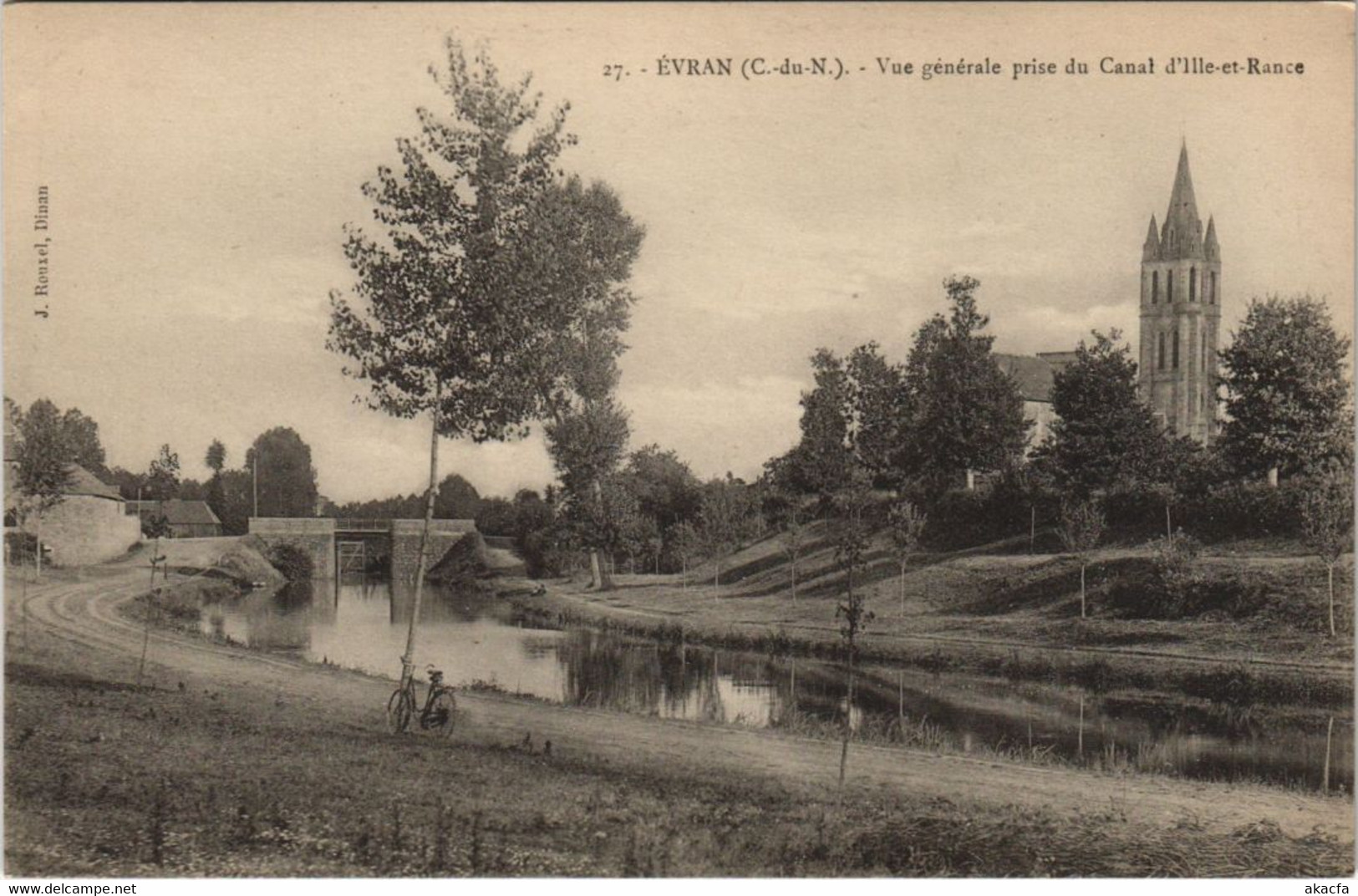 CPA EVRAN Vue Generale Prise Du Canal D'Ille-et-Rance (1148095) - Evran