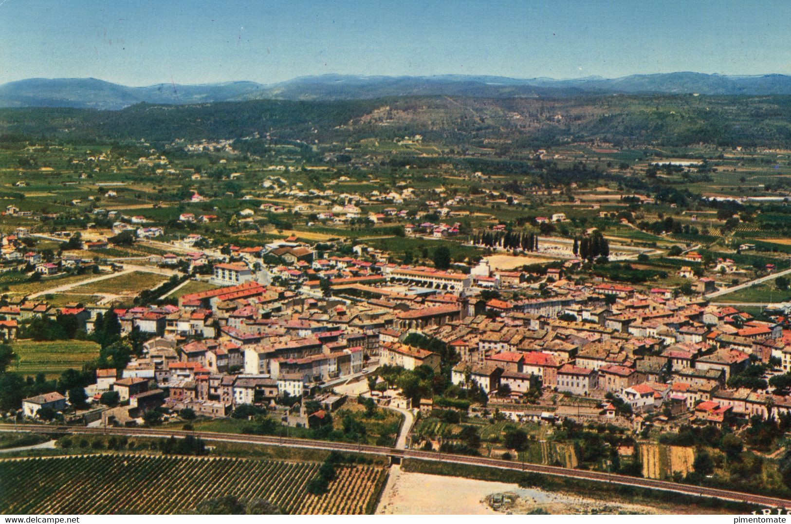 LE MUY VUE GENERALE CLICHE AERIEN 1975 - Le Muy