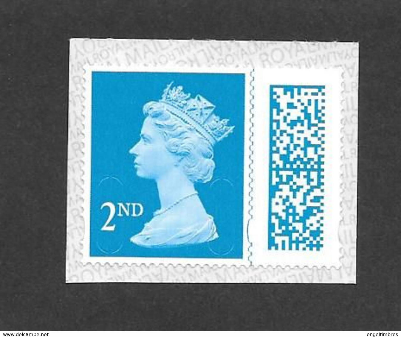 2012 - New Large 2nd Class Stamp With BARCODE - Machins