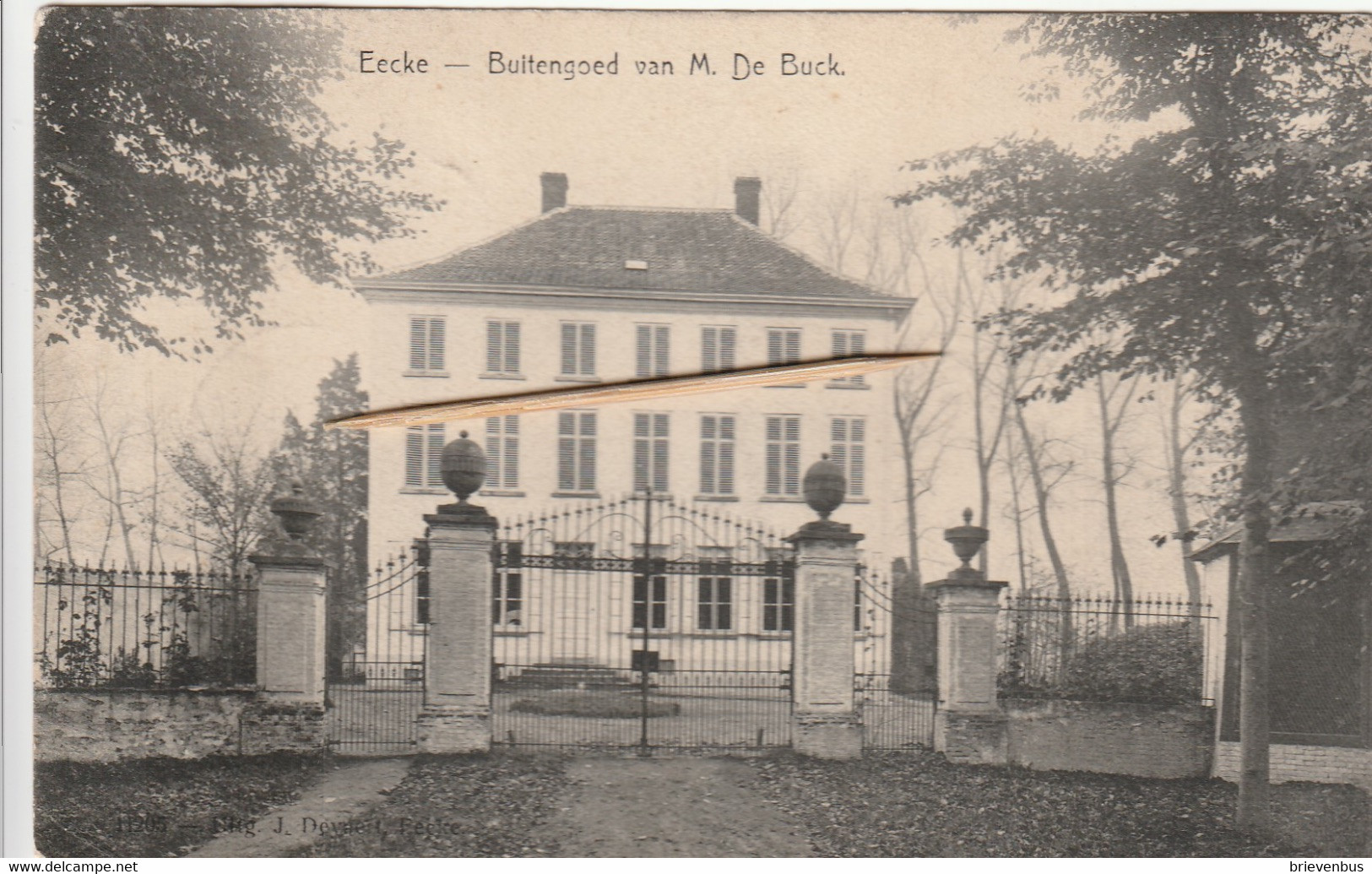 Eecke: Buitengoed Van M. De Buck, 1909 - Nazareth