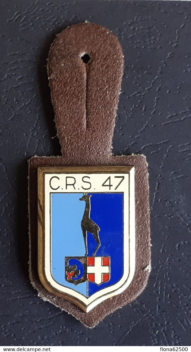 INSIGNE DE LA COMPAGNIE REPUBLICAINE DE SECURITE N° 47 . - Police & Gendarmerie