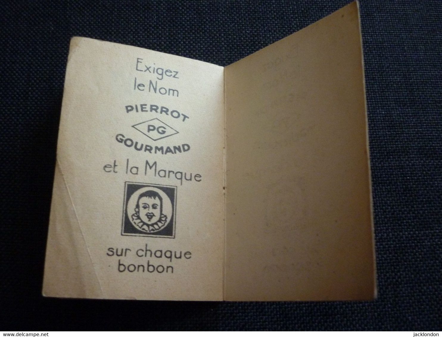 Petit Calendrier Ancien Publicitaire 1939  Pierrot Gourmand - Petit Format : 1921-40