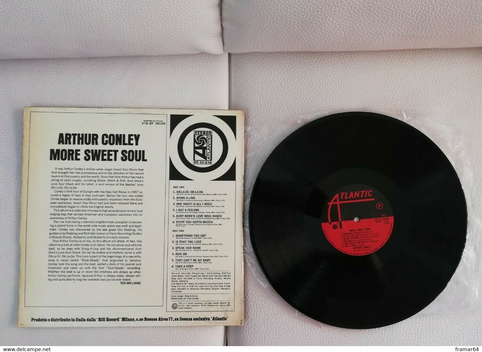 LP 33 GIRI ARTHUR CONLEY - MORE SWEET SOUL -  Atlantic ‎– ATS-ST 06028 - Soul - R&B