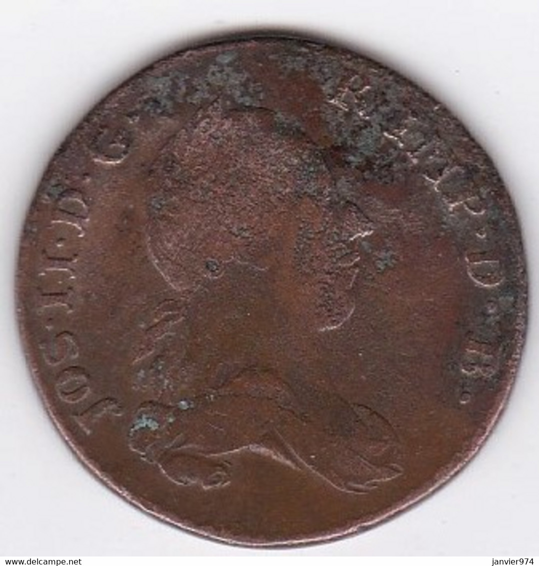 Belgique,  Pays-Bas Autrichiens , 2 Liards 1788 Joseph II, En Cuivre , KM# 31 - 1714-1794 Österreichische Niederlande