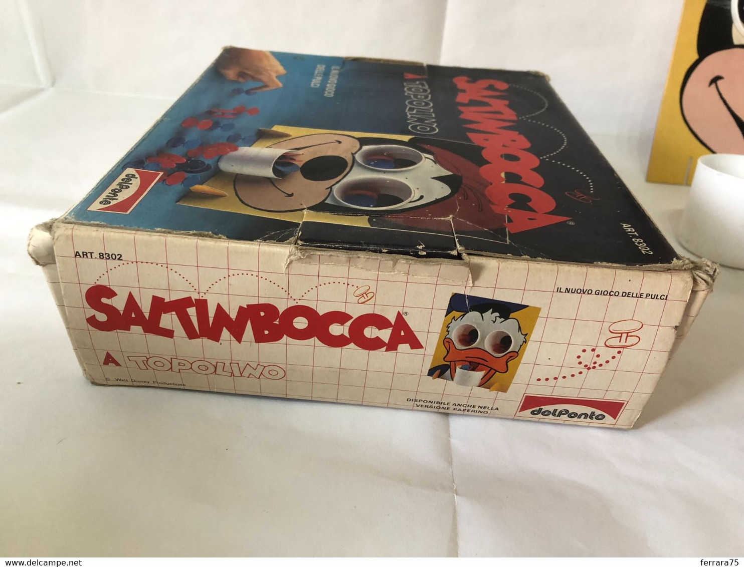 WALT DISNEY GIOCO IN SCATOLA SALTINBOCCA A TOPOLINO IL GIOCO DELLE PULCI DELPONTE VINTAGE. - Brain Teasers, Brain Games