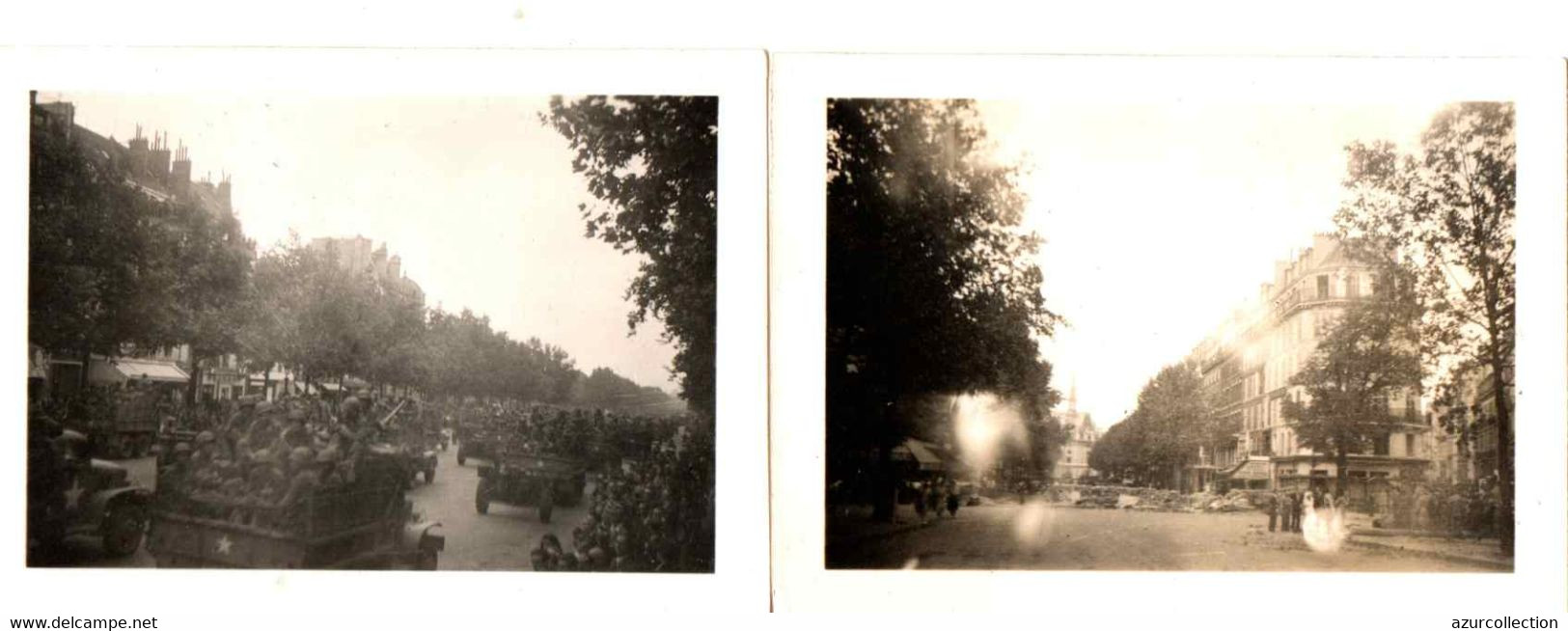 LIBERATION DE PARIS . PHOTOS D'AMATEUR - Guerra, Militares