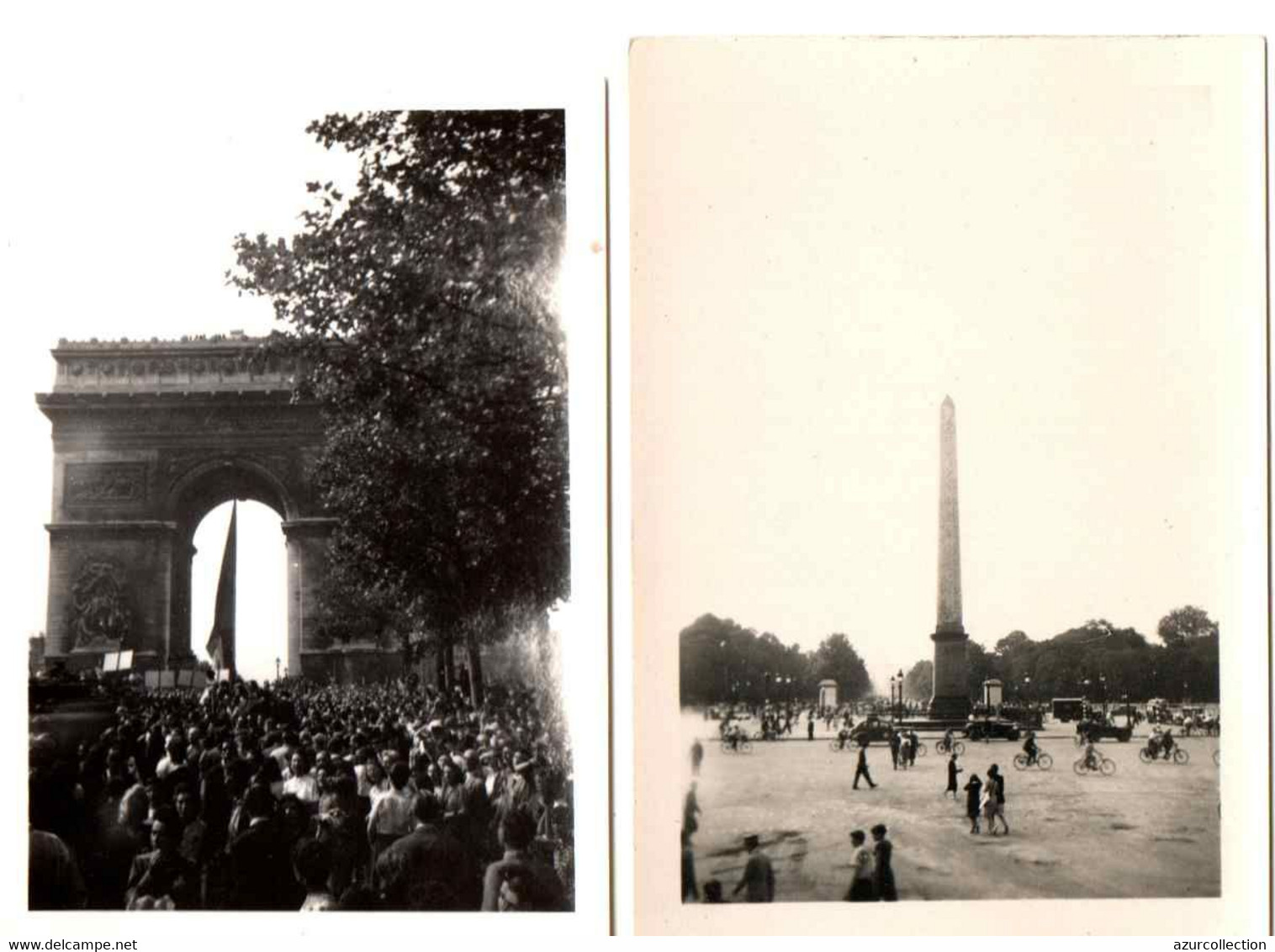 LIBERATION DE PARIS . PHOTOS D'AMATEUR - Guerra, Militares