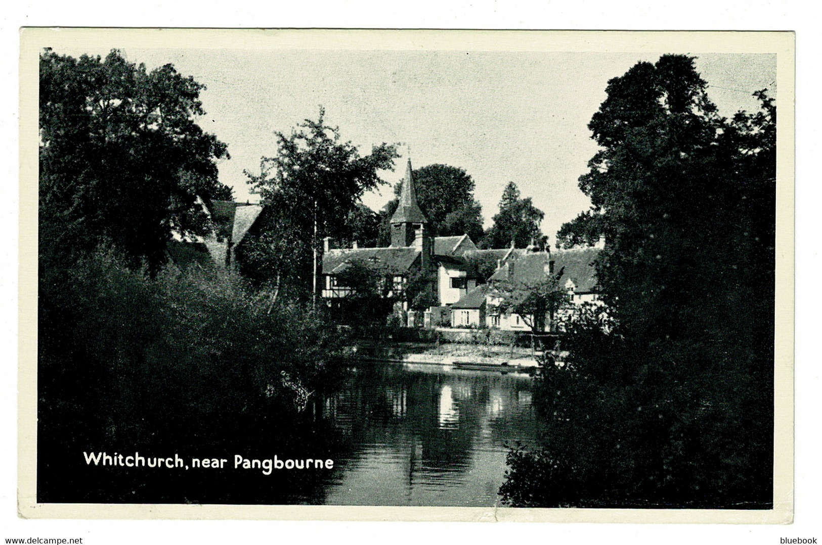 Ref 1492 - 1957 Postcard - Whitchurch Near Pangbourne Krag Style Postmark Pangbourne Reading - Altri & Non Classificati