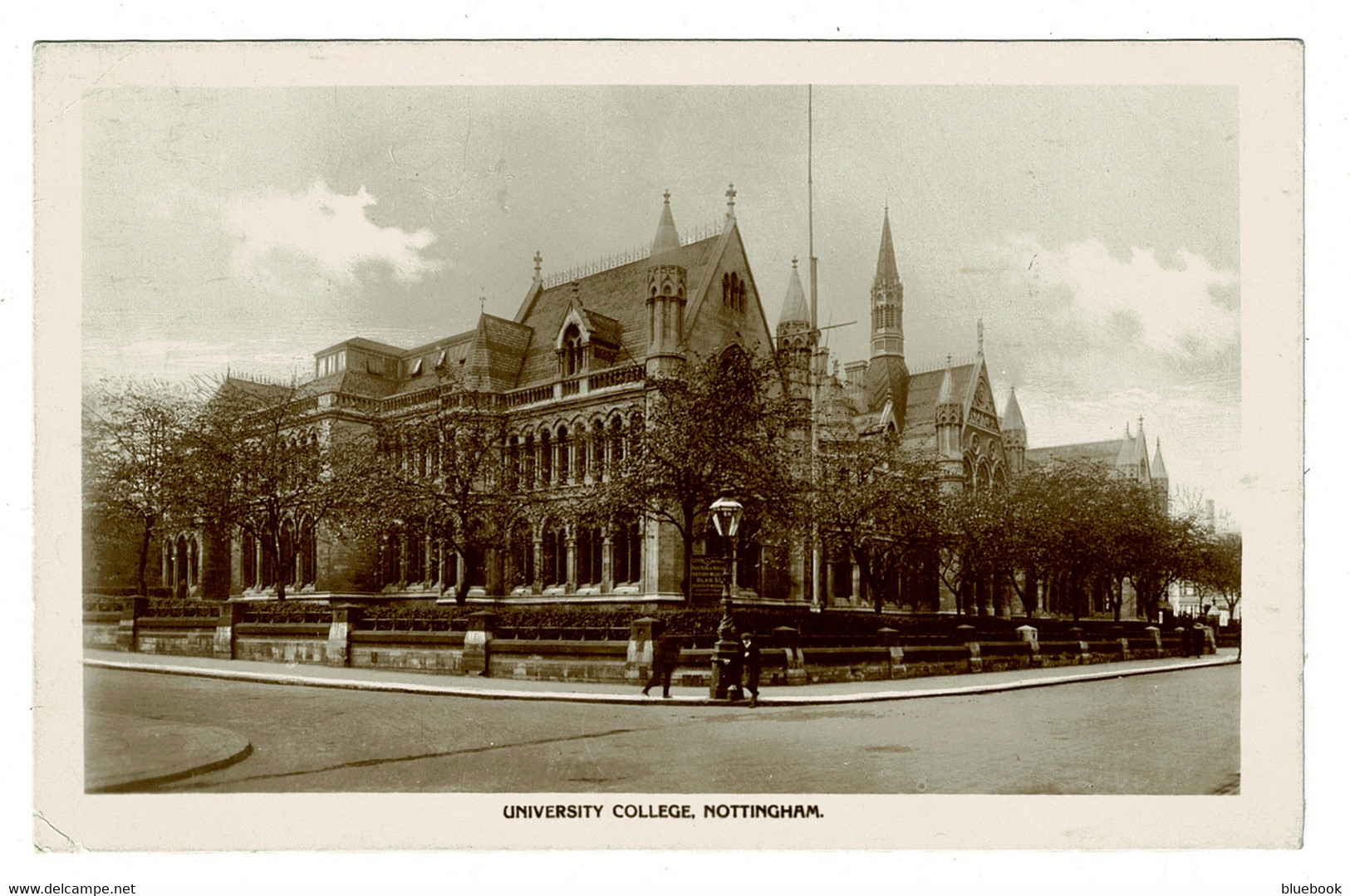 Ref 1493 - 1925 Real Photo Postcard - University College Nottingham - Nottingham