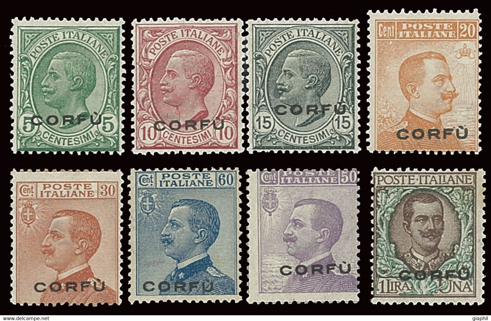 ITALY ITALIA CORFÙ 1923 SERIE NUOVA INTEGRA COMPLETA (Sass. 1-8) OFFERTA!!! - Korfu