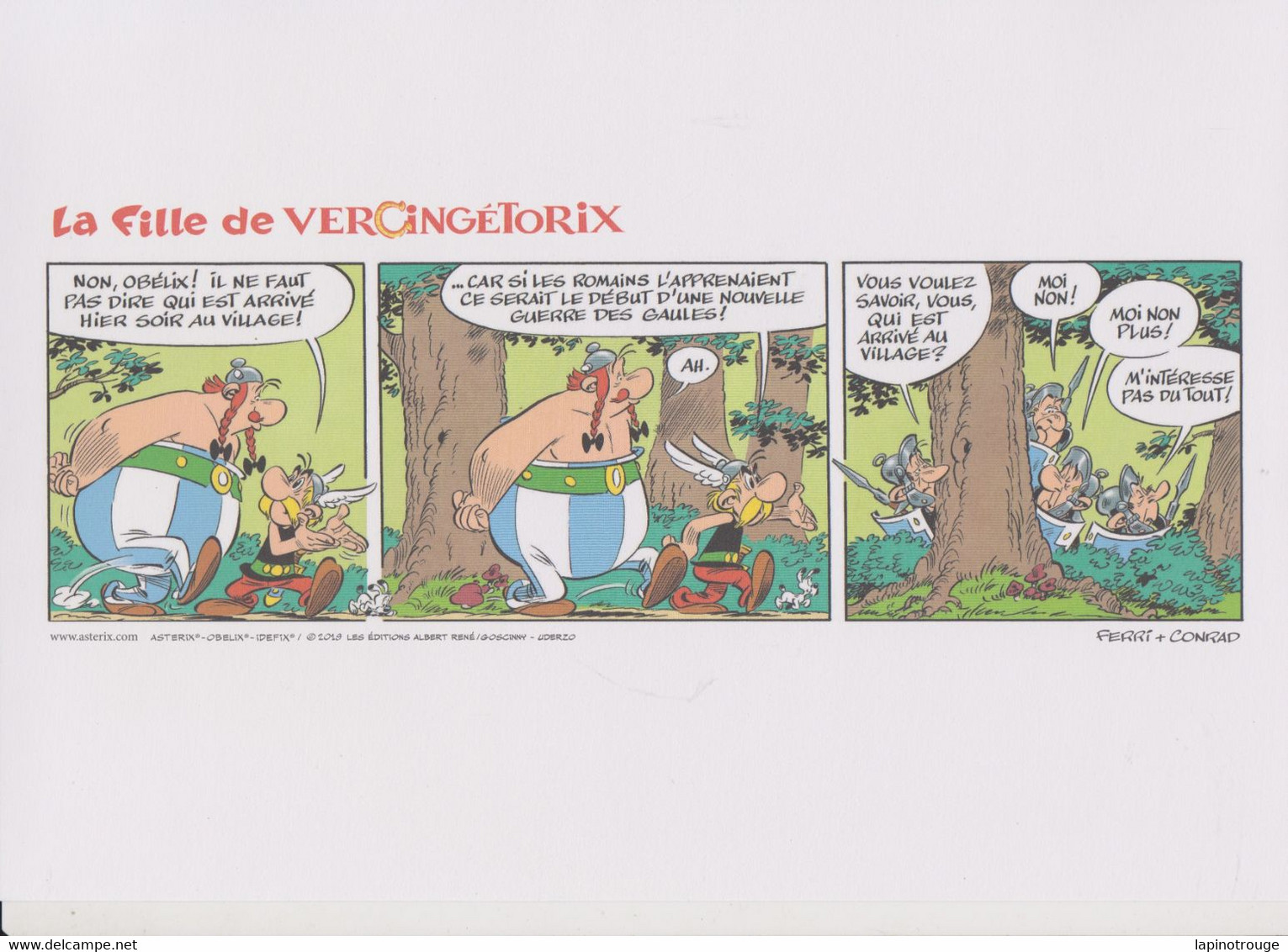 Ex-libris CONRAD Didier Astérix Et La Fille De Vercingétorix Editions Albert René 2019 (Uderzo Goscinny) - Ilustradores A - C