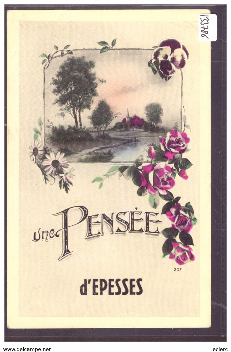 DISTRICT DE LAVAUX - UNE PENSEE D'EPESSES - TB - Épesses