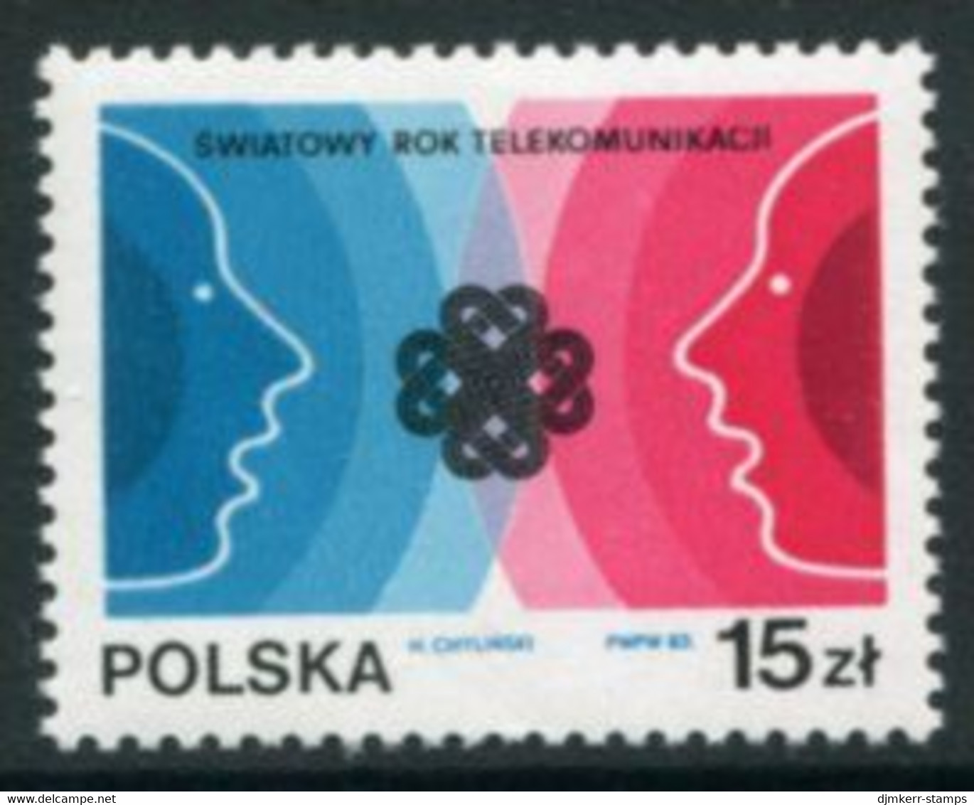 POLAND 1983 World Communications Year MNH / **.  Michel 2887 - Unused Stamps