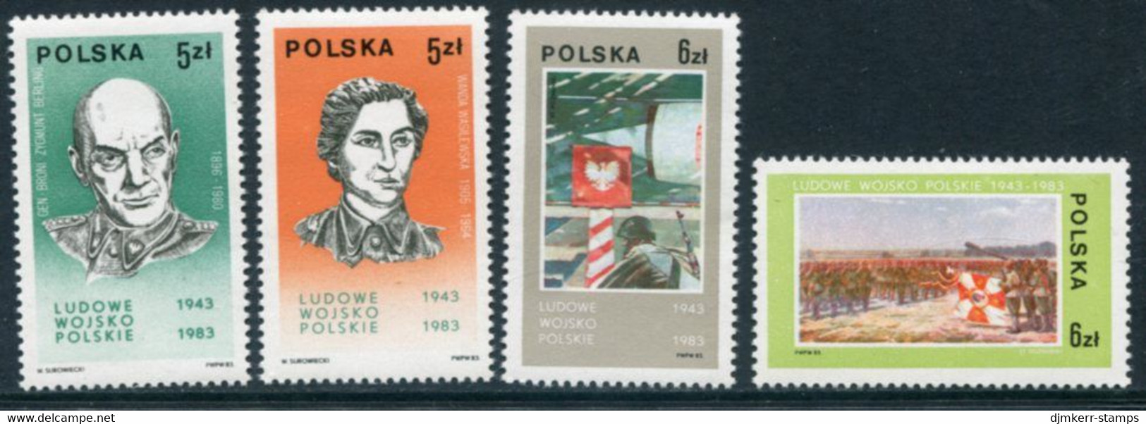 POLAND 1983 People's Army MNH / **.  Michel 2883-86 - Ungebraucht