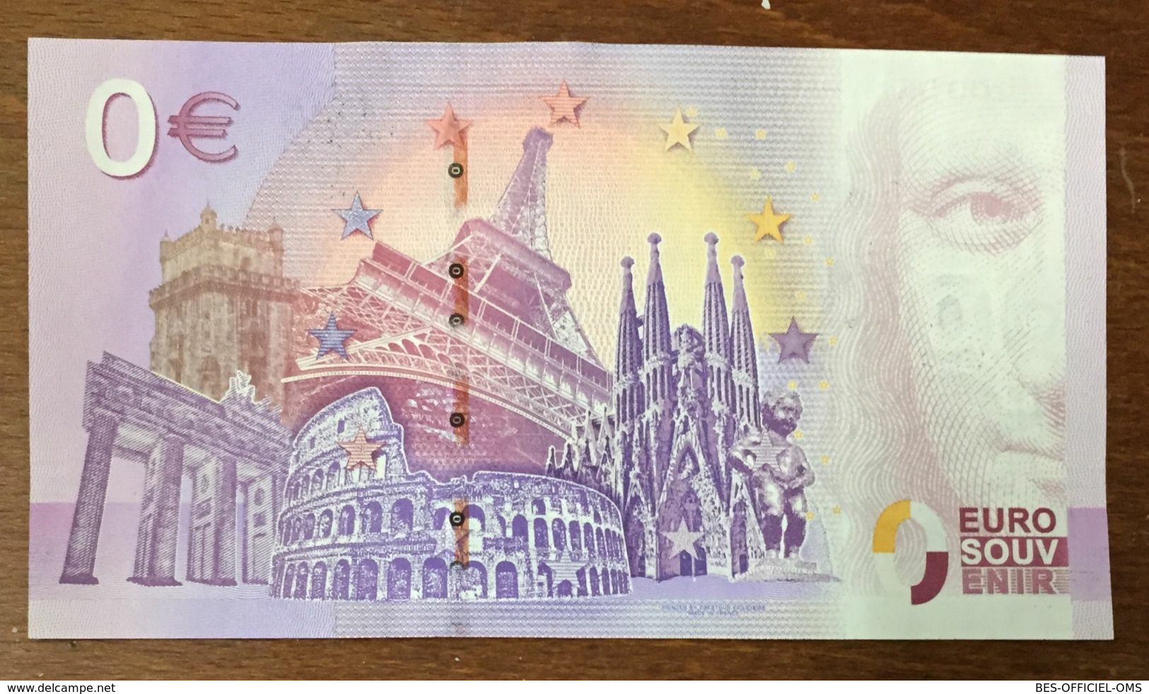 2020 BILLET 0 EURO SOUVENIR DPT 13 ZOO DE LA BARBEN TIGRES AVEC TAMPON A DATE BANKNOTE BANK NOTE PAPER 0 EURO SCHEIN - Essais Privés / Non-officiels