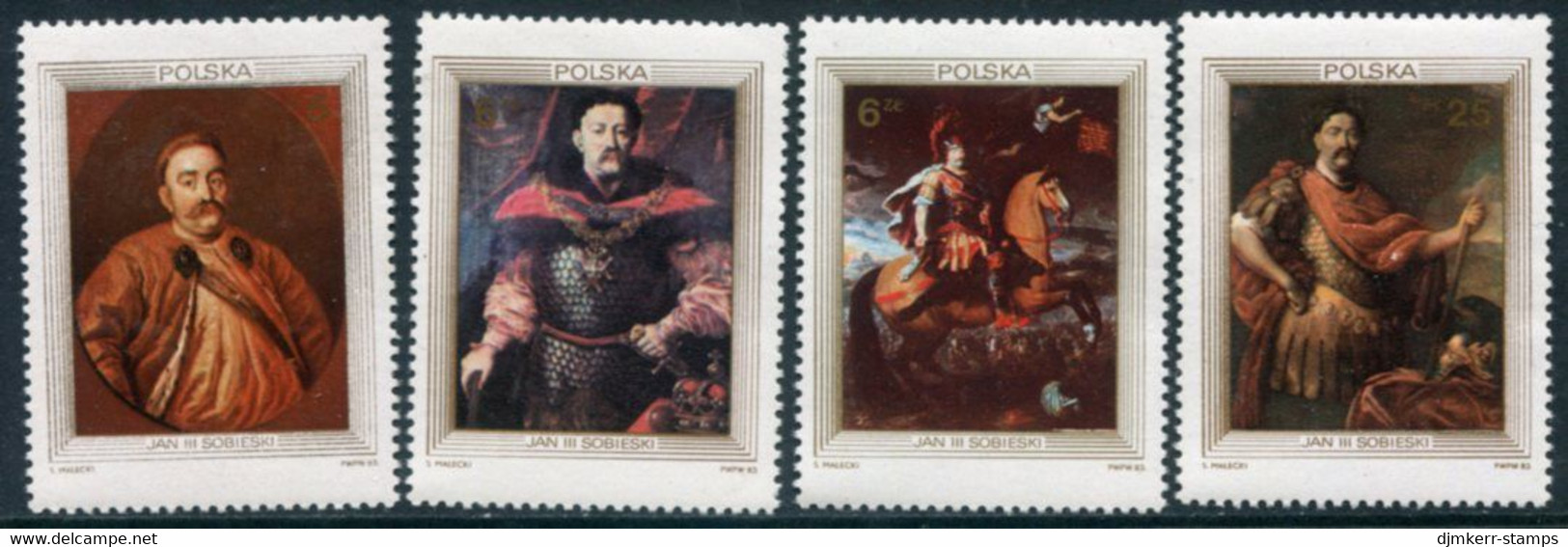 POLAND 1983 Tercentenary Of Relief Of Vienna  II  MNH / **  Michel 2878-81 - Unused Stamps