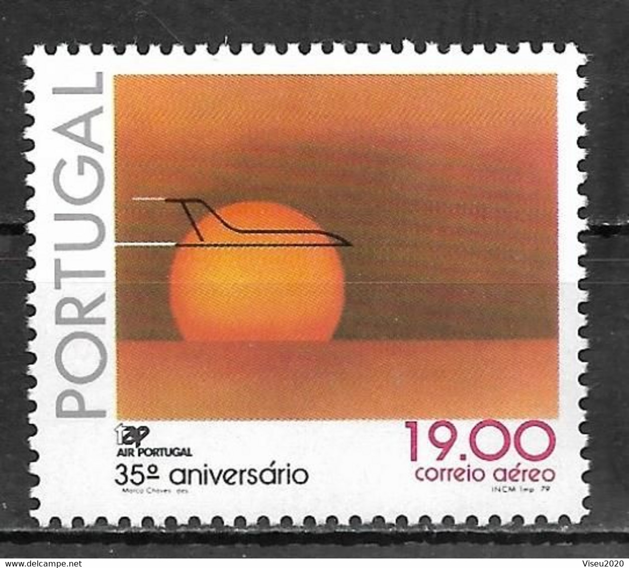 Portugal 1979 - Correio Aéreo - 35º Aniversário Da TAP - Afinsa 13 - Unused Stamps