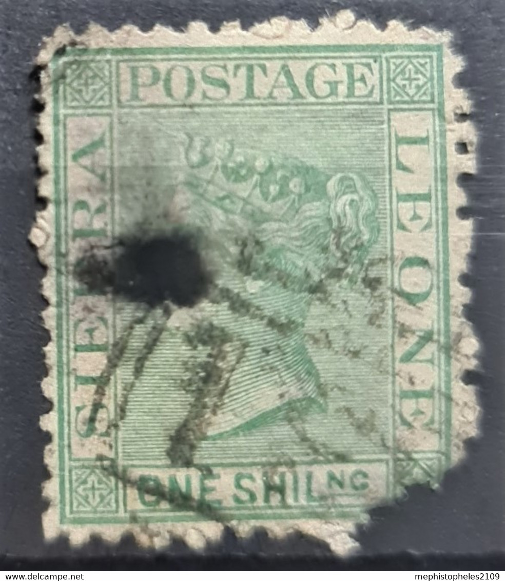 SIERRA LEONE 1872 - Canceled - Sc# 10 - Heavily Damaged! - Sierra Leona (...-1960)