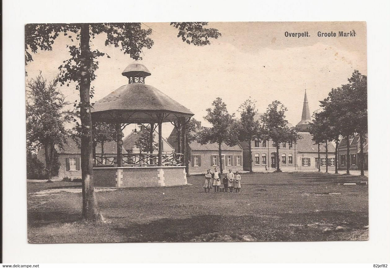 Overpelt  Groote Markt  1909 - Overpelt