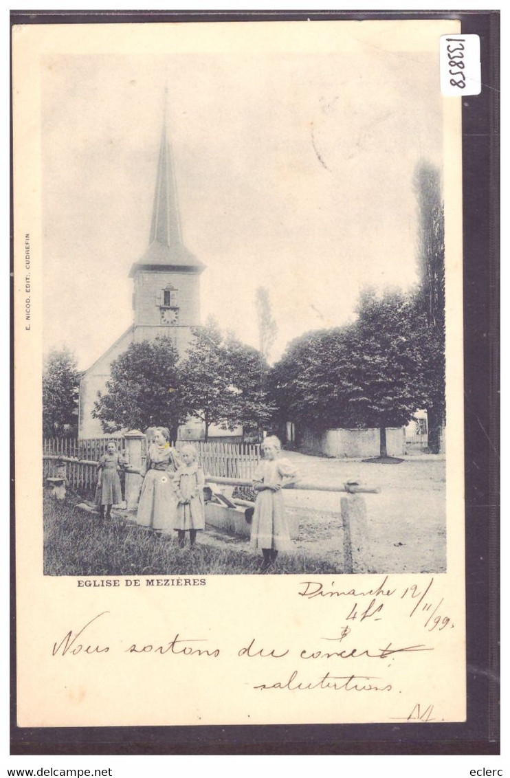 DISTRICT D'ORON - MEZIERES - L'EGLISE - TB - Jorat-Mézières