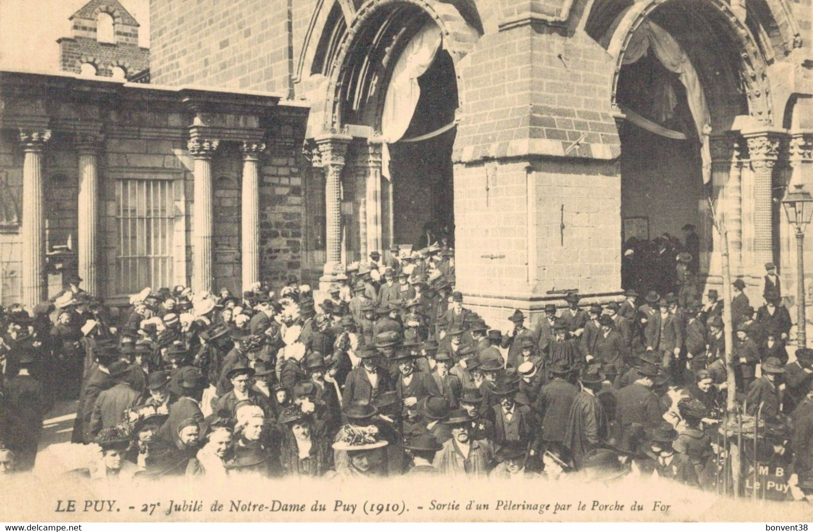 H1608 - 27e Jubilé De Notre Dame Du PUY - D43 - Sortie D'un Pèlerinage Par Le Porche Du For - Le Puy En Velay