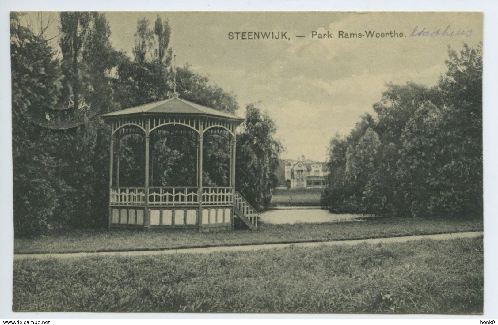 Steenwijk Park RamsWoerthe Muziektent Stadhuis 264 - Steenwijk