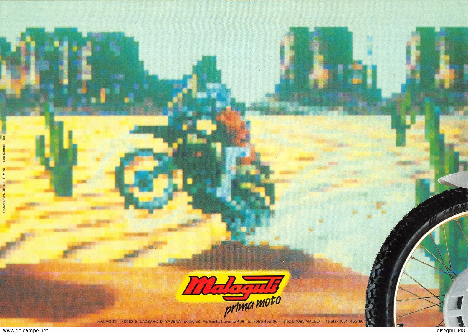 09873 "MALAGUTI MRX 50"  PIEGHEVOLE ILLUSTRATO ORIGINALE - Motos