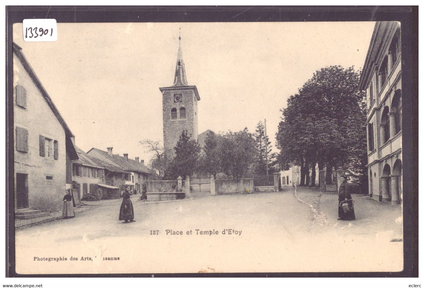 DISTRICT DE MORGES - ETOY - PLACE ET TEMPLE - B ( LEGERS GRATTAGES ) - Étoy